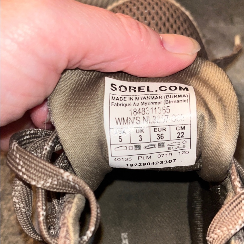 Sorel Women's Out N About Plus Sneakers - Sage - Picture 9 of 9